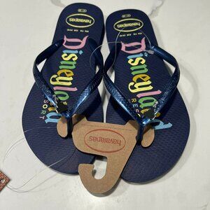 Havaianas Unisex Flip Flops Sandals Navy Blue US 8